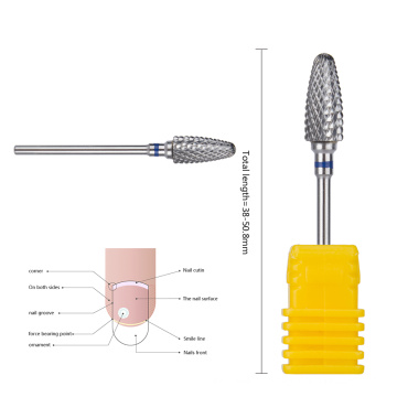 2020 Tungsten Steel Volcano Nail Drill Bit For Professional Carbide Nail Drill Bit Machine Tool